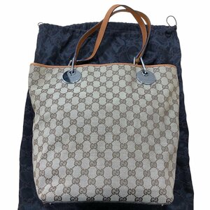 GUCCI グッチ GGキャンバスレザー トートバッグ 120836