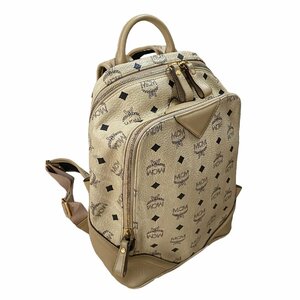 エム・シー・エム MCM ヴィセトス バックパック レザー ベージュ