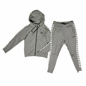 SY32 SIDE LINE SWEAT ZIP HOODIE タグ付き パーカー セットアップ コットン グレー メンズ L XLサイズ