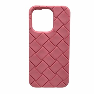 BOTTEGAVENETA ボッテガヴェネタ イントレチャート iPhone 14 Proスマホケース 携帯ケース ラバー ピンク系