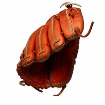 SSK エスエスケー スペシャルオーダーメイド 73-9 内側刺繍あり 野球 グローブ 硬式 外野手 オレンジ系 レザー_画像3