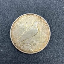 １円 アメリカ銀貨 ピースダラー 1ドル 自由の女神 1922年 アンティーク コレクション_画像2