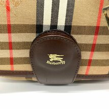 BURBERRY バーバリー ショルダーバッグ ノバチェック レザー ジャガード_画像4