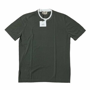 ○ 送料無料 新品 未使用 タグ付きHERMES エルメス 半袖 Ｔシャツ カーキ系 コットン100％ メンズ サイズL