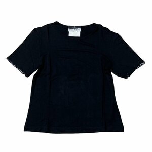 ○ 送料無料 GIVENCHY VISION ジバンシー Tシャツ 半袖 丸首 ブラック系 レーヨン レディース