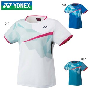 【20667（011）XO】YONEX(ヨネックス) ウィメンズゲームシャツ ホワイトサイズ XO 新品未使用タグ付 バドミントン テニス 2023モデル 