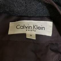 M ▼ 洗練されたデザイン!! '着心地抜群' Calvin Klein カルバンクライン ライナー付き ナイロン トレンチコート size:9 アウター PURPLE_画像8