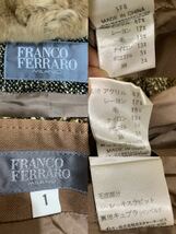 L ▼ 洗練されたデザイン!! '着心地抜群' FRANCO FERRARO フランコフェラーロ スーツ 上下 セットアップ 2点セット size:2 婦人服 BROWN_画像9