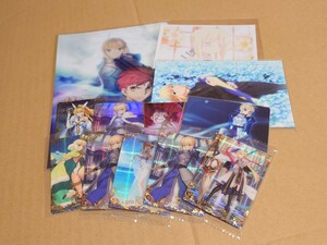 Fate/stay night FGO 映画 セイバー アルトリア キャストリア 特典 クリアファイル ポストカード ブロマイド ウエハース R SR SP 特別弾