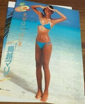 ★キャンギャル【鳥越マリ③】JAL 水着4ページ切抜き　送料140円_画像1