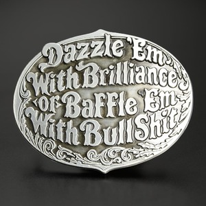 ベルトバックル Dazzle them or Buffle them 亜鉛合金製 ベルト用バックル 交換用バックル