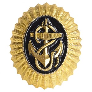 ロシア軍放出品 バッジ 帽章 海軍 military ピンバッジ 海軍士官 ミリタリー 軍物 ミリタリーサープラス