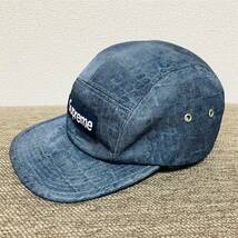 Supreme Croc Camp Cap Blue Free 12aw 2012年 青 ブルー クロック キャンプ キャップ ボックスロゴ ナイロンキャンバス クロコダイル柄_画像2