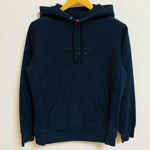 Supreme Box Logo Pullover Hooded Sweatshirt Navy S 14aw 2014年 紺 ネイビー ボックスロゴ プルオーバー スウェットシャツ 納品書付き