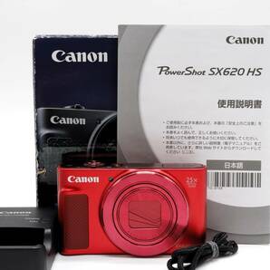 【ほぼ新品】キャノン Canon PowerShot SX620 HS レッド《元箱付》　　　　　　　　　　　　　　　　　　　　　　　　　　　　　　YA402013