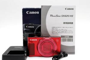 【ほぼ新品】キャノン Canon PowerShot SX620 HS レッド《元箱付》　　　　　　　　　　　　　　　　　　　　　　　　　　　　　　YA402013