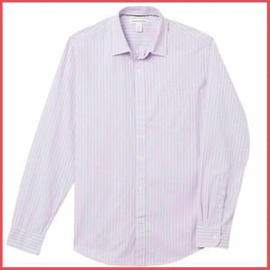 [Amazon Essentials]ポプリンシャツ レギュラーフィット カジュアル メンズ 長袖シャツ ストライプ 薄手