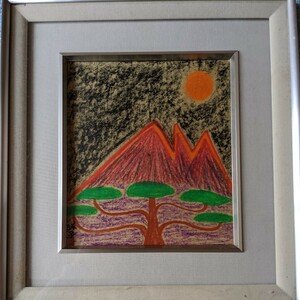 Art hand Auction [Copy] Tamako Kataoka Moonlight (Crayon drawing), Painting, Japanese painting, Landscape, Wind and moon