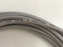 SUMITOMO 住友電気工業 LANケーブル Cat5e 10m 両端RJ45(PANDUIT)プラグ付 568B ライトグレー_画像2