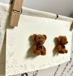 《新品！》くま　ピアス　立体　可愛いクマ　ぬいぐるみみたいな