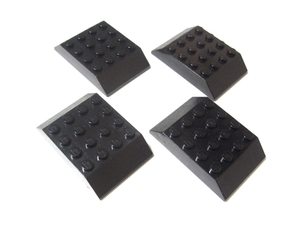 凸レゴ凸　%32083　6x4両側傾斜スロープ45度（黒）　4個