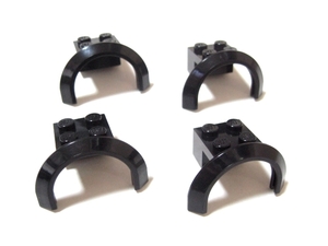 凸レゴ凸　%50745　4x2+1/2x2マッドガード（黒）　4個　◆タイヤ関連