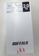 送料込　未使用未開封品　BUFFALO SSD-SCT2.0U3-BA PC対応 USB3.2(Gen2) TV録画 スティック型SSD 2TB ブラック Type-C付属_画像2