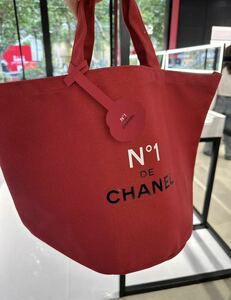 即決 新品 美品 未使用 レア 限定 非売品 シャネル CHANEL トートバッグ バッグ カメリア 赤トートバッグ