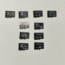 送料無料 簡易動作確認済み microSD XC HC カード 128GB 64GB 32GB 16GB 10枚セット SanDisk HIDISC TOSHIBA KIOXIA Switch対応 中古_画像1