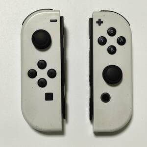 送料無料 動作確認済み Nintendo Switch 有機ELモデル Joy-Con ジョイコン ホワイト 中古