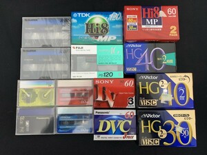未使用品 ビクター HG VHS SONY ソニー Hi8 MP TDK Hi8 パナソニック DVC 60 ビデオテープ カセットテープ 等 セット まとめ
