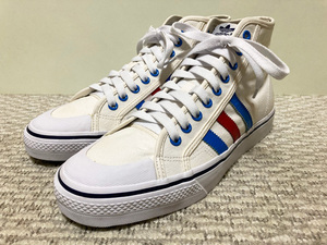 ♪未着用新品 2010年製 adidas NIZZA HI『BLUE PACK』アディダス ニッツァ ハイ『ブルーパック』紐非純正 US9.5(27.5cm)♪