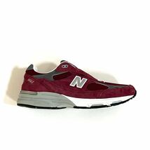 12 D 新品 未使用 New Balance 993 ニューバランス 30cm MR993BU バーガンディー 廃盤カラー USA製 アメリカ製 ビッグサイズ_画像3