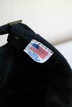USA製 90s DKNY キャップ / ユニセックス ウール レザー ブラック ブラウン 刺繍 ロゴ 帽子 ビンテージ A3-12003-9277_画像10
