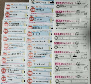 小3　算数　カラーテスト　明治図書　小学三年生　みなおしシート