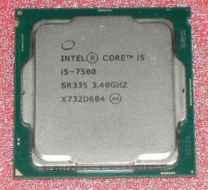 4 core CPU Core i5 7500 LGA1151