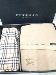 【未使用品】 BURBERRY バーバリー ウール毛布＆ひざ掛け BB4530 FST1501161 箱入り