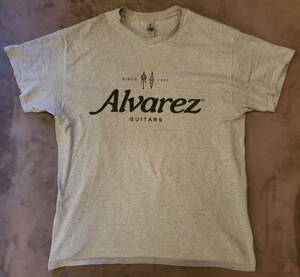 ★貴重！新品試着のみ アルバレスヤイリ Alvarez Yairi Tシャツ グレイ ギター guitar 米直輸入 Gildan