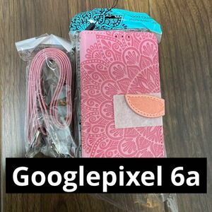 Googlepixel6a対応 ストラップ付き チェーン付 グーグルピクセル ストラップ 手帳型 スマホカバー おしゃれ