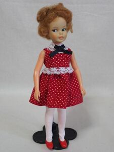 Doll Dressing♪ハンドメイド ペッパーちゃんサイズお洋服セット人形/アウトフィット衣装/水玉ワンピース/ドレス/ドール服/靴下/おでむかえ