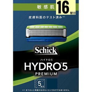 【正規品】シック ハイドロ5 プレミアム 敏感肌 替刃16個 スキンガード付