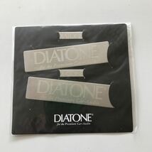 DIATONE カーオーディオ　メタルプレート　未使用_画像1