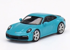 1/64 MINI-GT Porsche ポルシェ 911(992) カレラ S マイアミブルー (左ハンドル)【435】