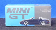1/64 MINI-GT Porsche ポルシェ 911 タルガ 4S ゲンチアンブルーメタリック (左ハンドル)【412】_画像2