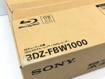 ◇SONY ソニー BDZ-FBW1000 ブルーレイディスク/DVD BDレコーダー 4K HDD1TB 2チューナー ウルトラHD 新品未開封品□_画像6