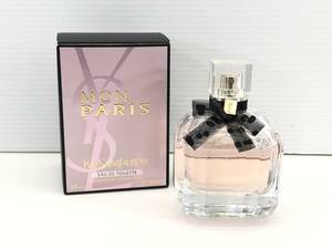 □YVES SAINT LAURENT イブサンローラン MON PARIS オードトワレ 香水 90ml 残90％ USED□