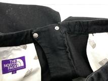 □ THE NORTH FACE パープルレーベル NT5150N ウェビングベルト デニム ワイド テーパード パンツ ブラック ナナミカ PURPLE LABEL □_画像6