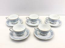 ◇Noritake ノリタケ　レースウッドゴールド　ティー・コーヒー カップ&ソーサー　5客セット　H9587A/1507　未使用品◇_画像2