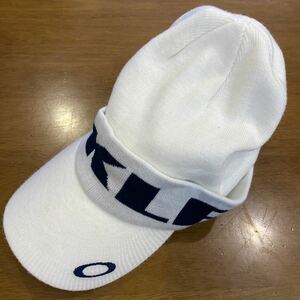オークリーゴルフ ニットキャップ ホワイト 帽子 GOLF 検索：サンバイザー パーリーゲイツ 