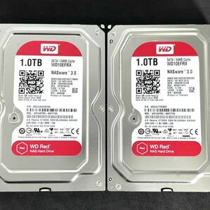 【送料無料】　2個セット　★ 1TB ★　WD10EFRX　/　WD Red　【使用時間：29 ｈ＆ 29 ｈ】　2015年製　Western Digital RED　新品同様